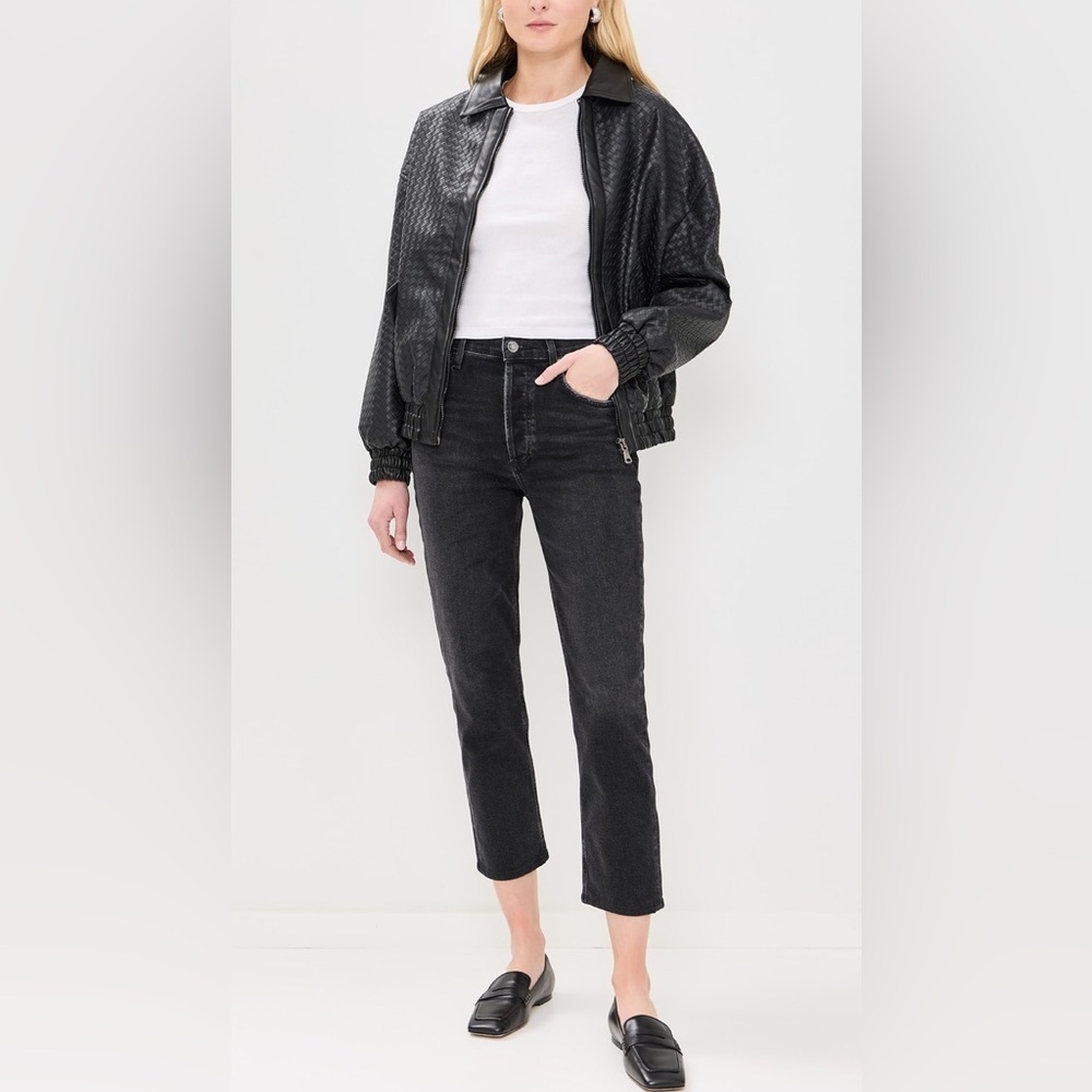 AGOLDE Riley High Rise Straight Crop Jeans - Picture 3 of 8